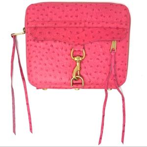 Rebecca Minkoff-MAC IPad Case Pink Ostrich